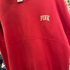 pink sweatshirt